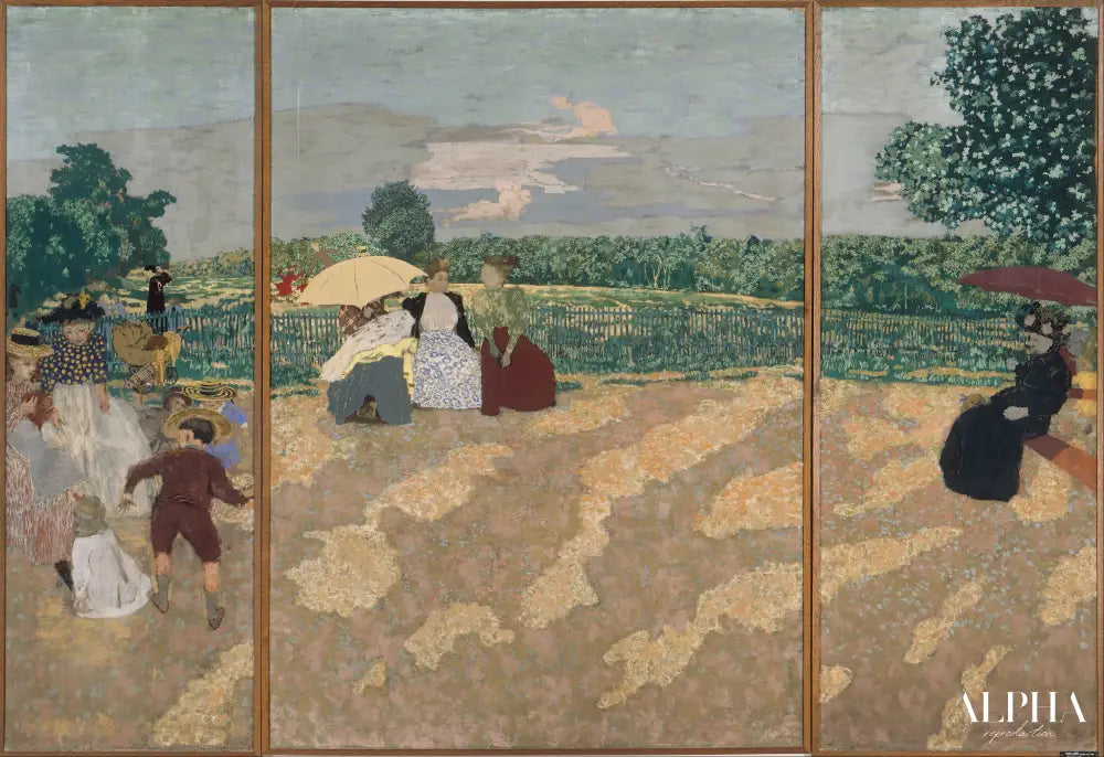 Jardins publics - Édouard Vuillard - Reproductions de tableaux et peintures haut de gamme