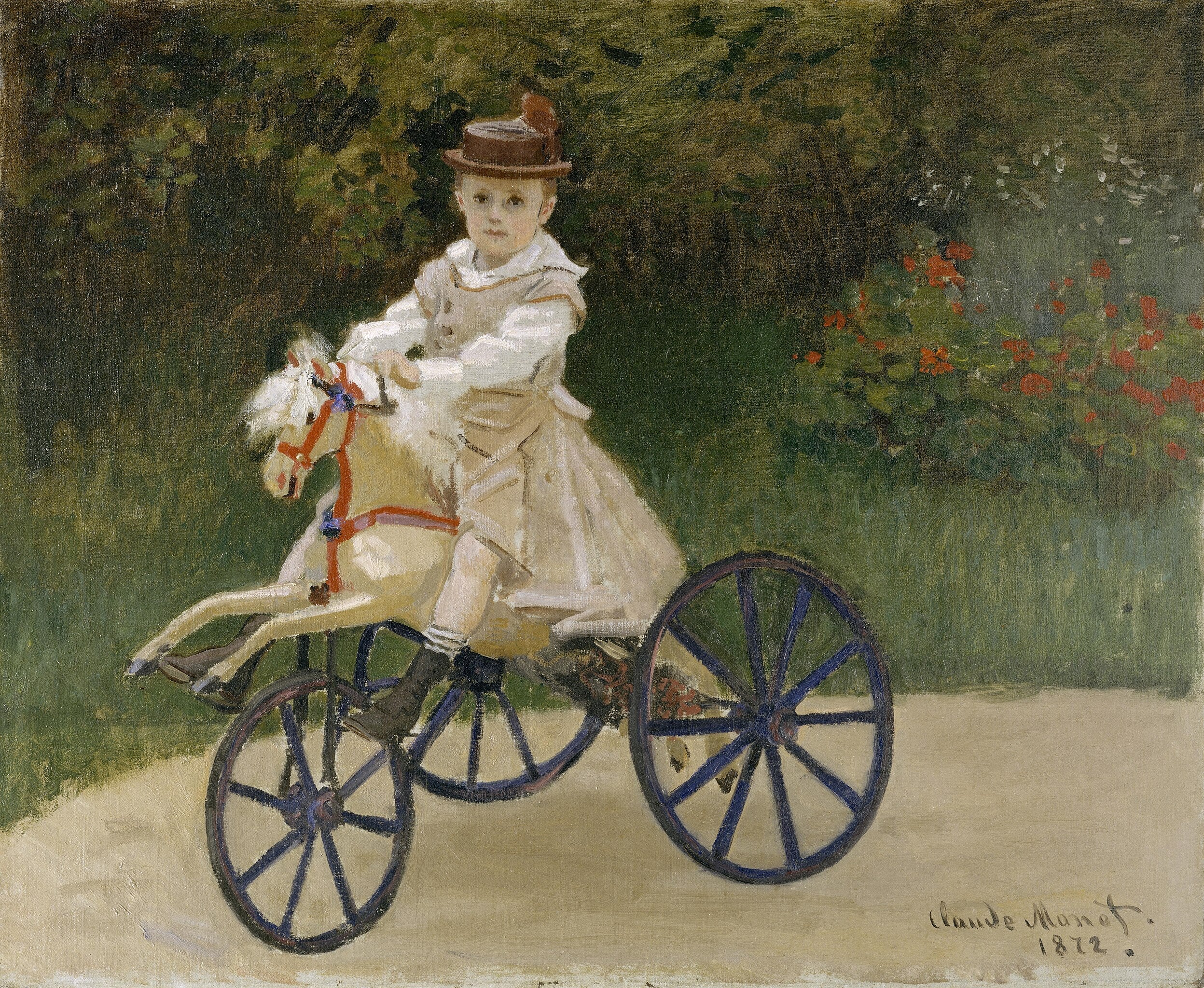 Jean Monet (1867-1913) sur son cheval de passe-temps - Claude Monet