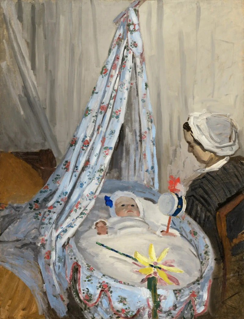 Jean Monet dans son berceau - Claude Monet