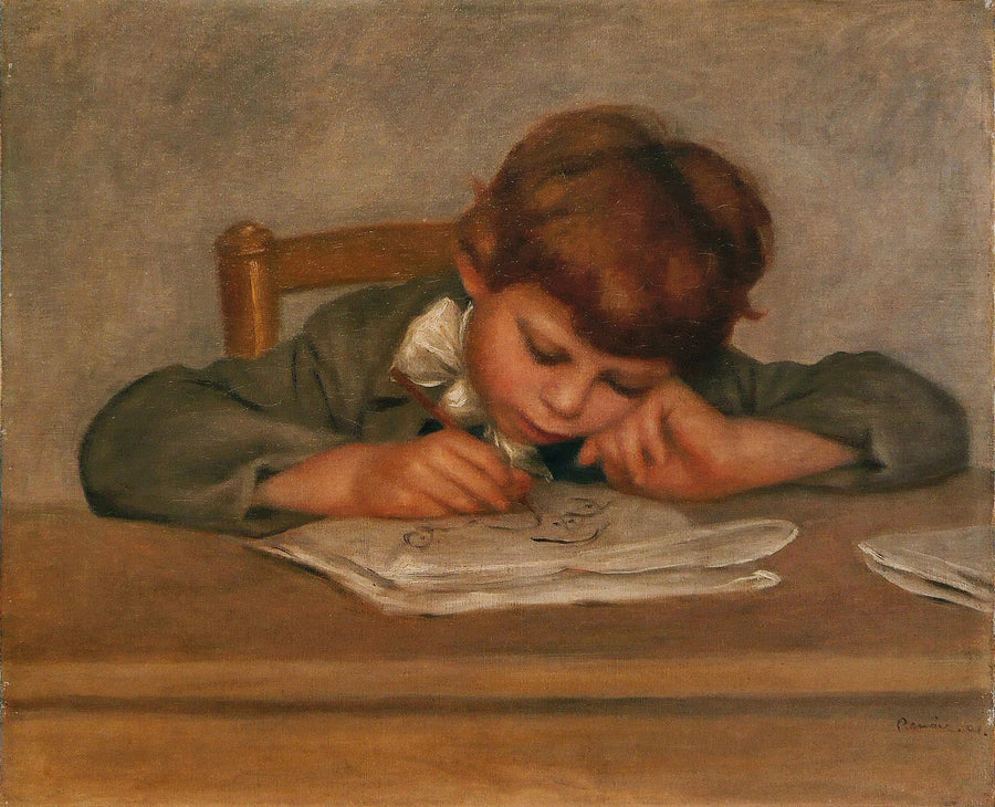 Jean Renoir dessinant, 1901 – Pierre-Auguste Renoir