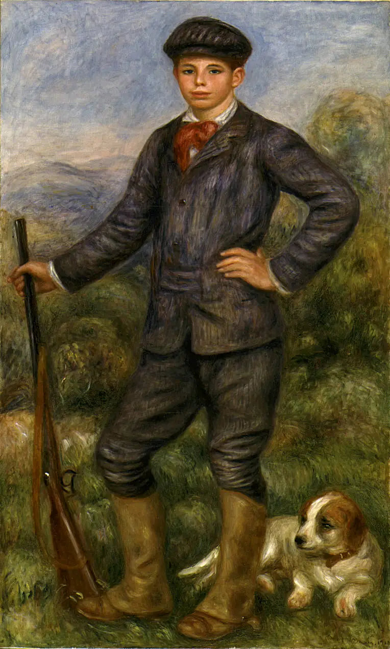 Jean Renoir en chasseur - Pierre-Auguste Renoir