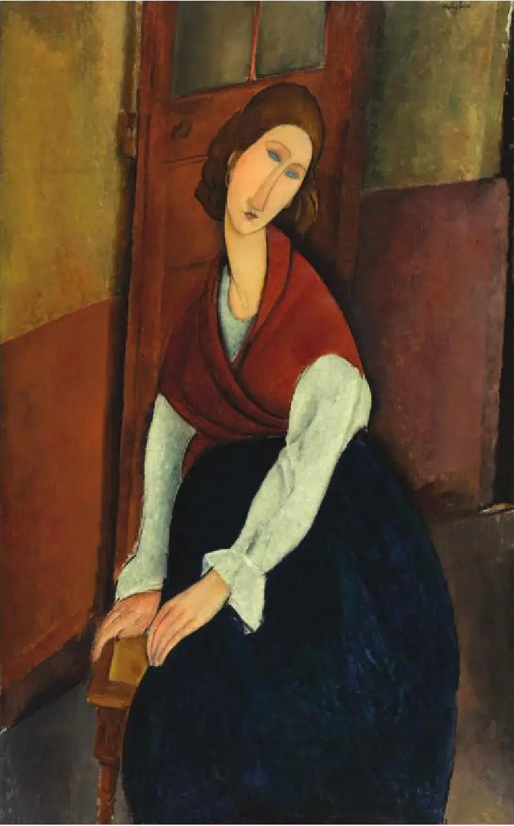 Jeanne Hébuterne devant une porte - Amedeo Modigliani