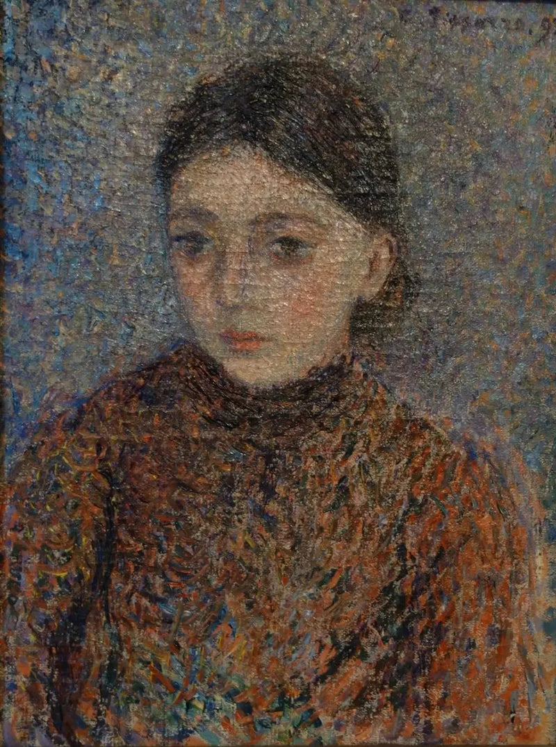 Jeanne Pissarro, dite Cocotte, en buste - Camille Pissarro