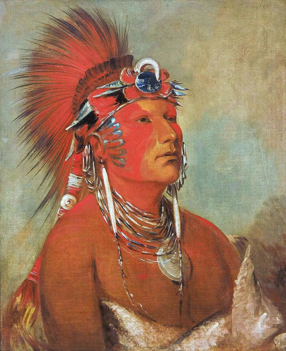 Jee-hé-o-hó-shah Ne peut être renversé un guerrier - George Catlin - Alpha Reproduction