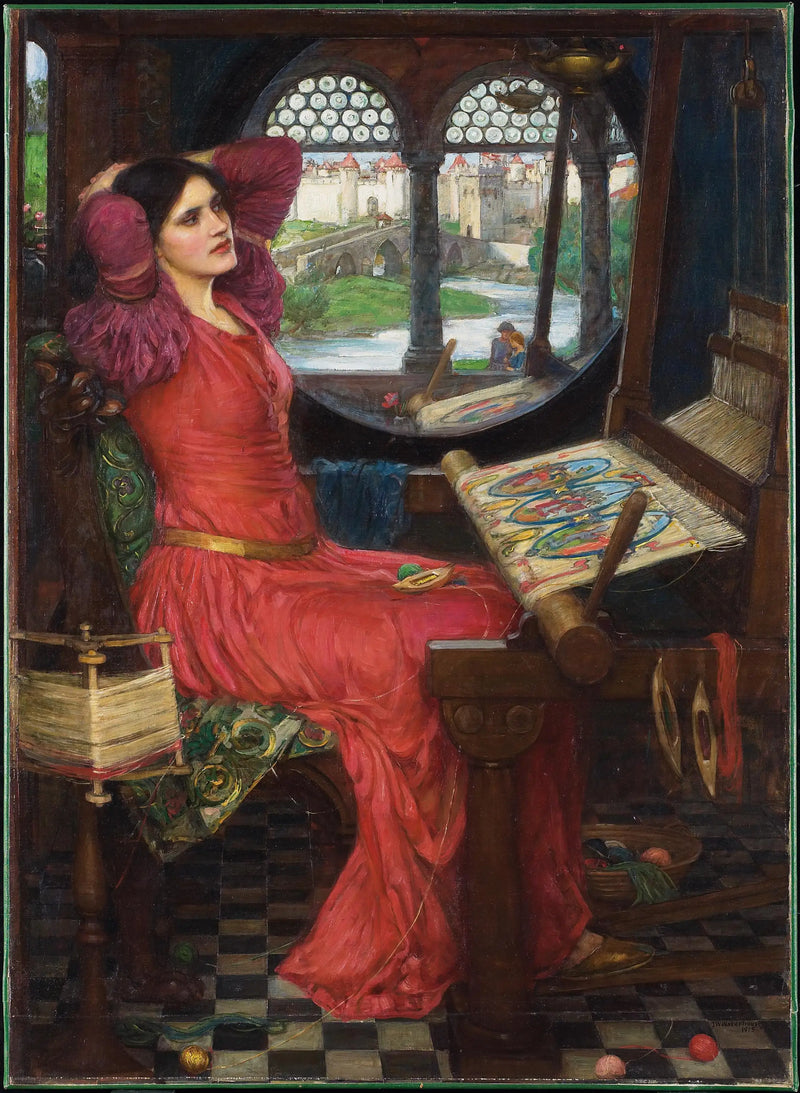J'en ai à moitié marre des ombres, dit la Dame de Shalott - John William Waterhouse