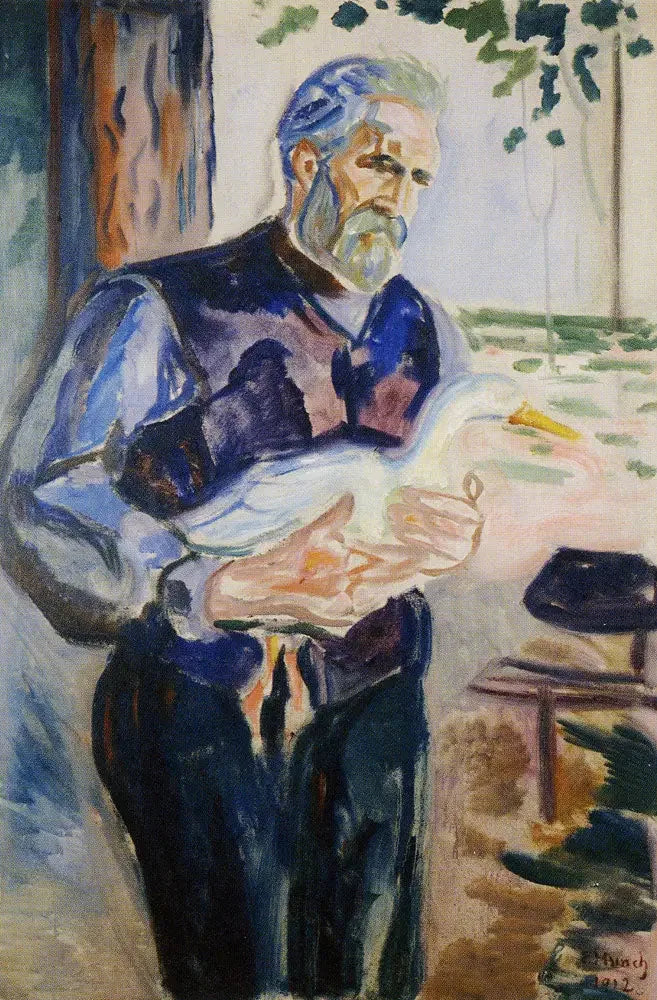 Jensen avec un canard - Edvard Munch