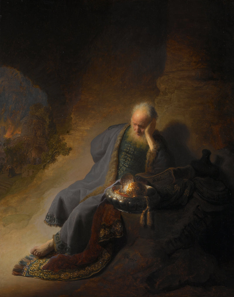 Jérémie pleurant la destruction de Jérusalem – Rembrandt