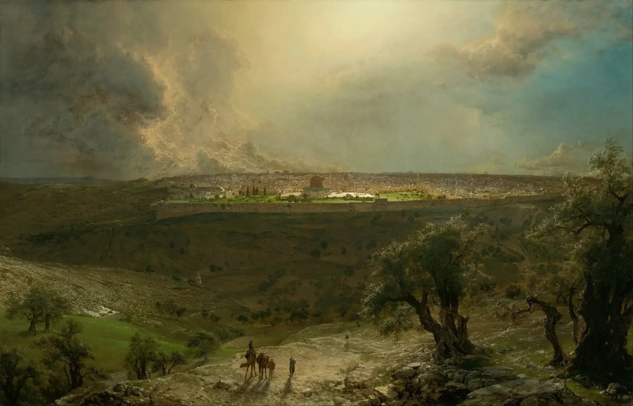 Jérusalem du mont des Oliviers - Frederic Edwin Church