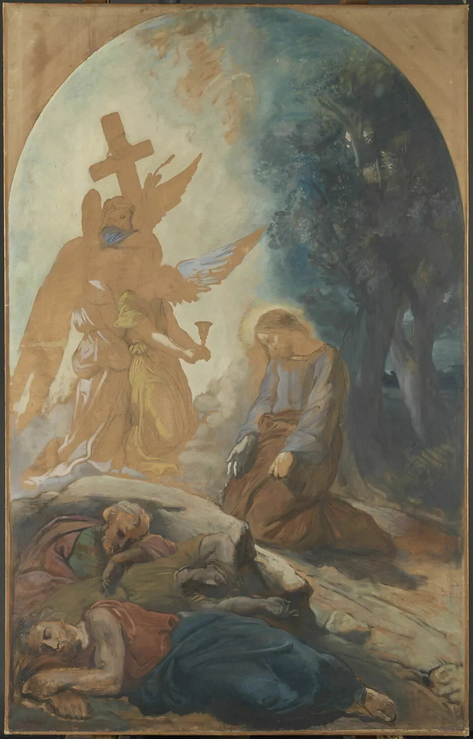 Jésus au jardin des oliviers - Théodore Chassériau image 1 reproduction réalisée par Alpha Reproduction
