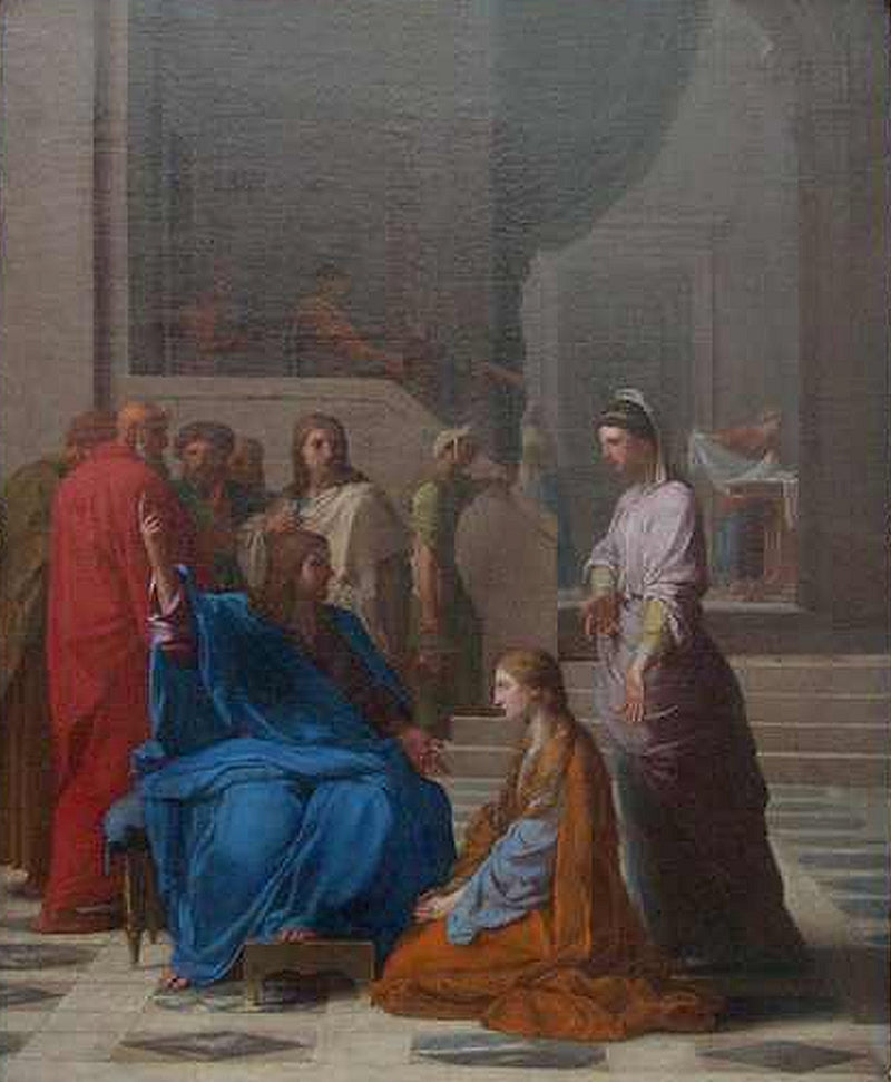 Jésus chez Marthe et Marie - Eustache Le Sueur
