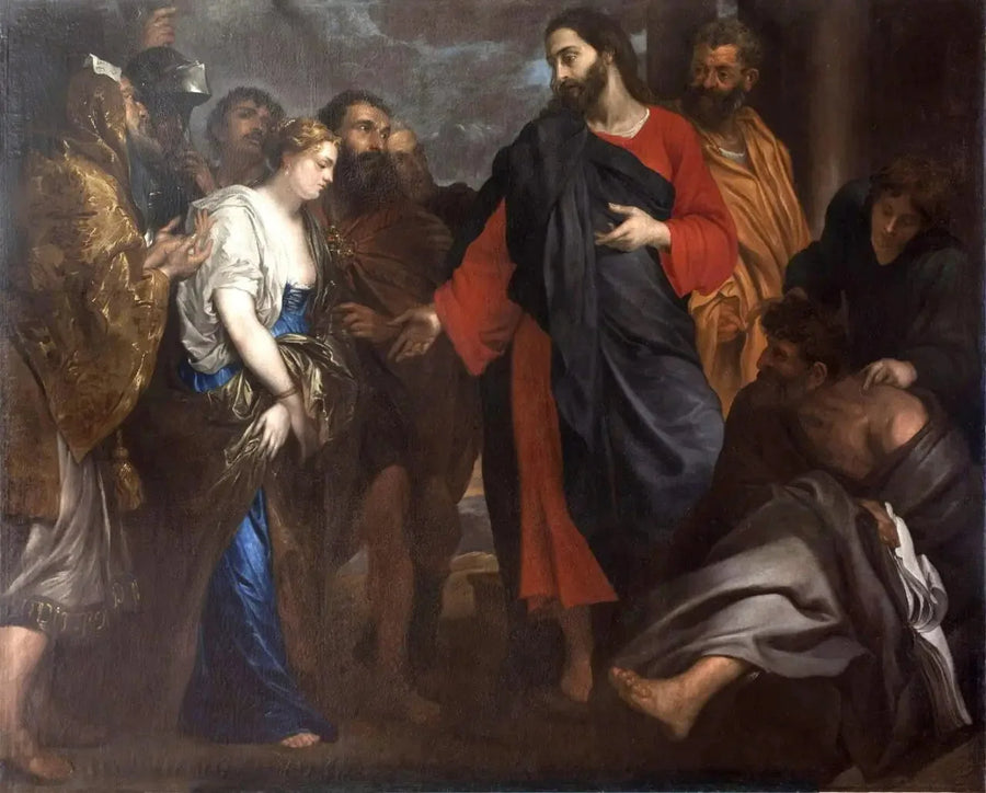 Jésus et la femme adultère - Antoine van Dyck
