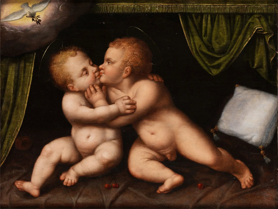 Jésus et saint Jean Baptiste enfants - Joos van Cleve
