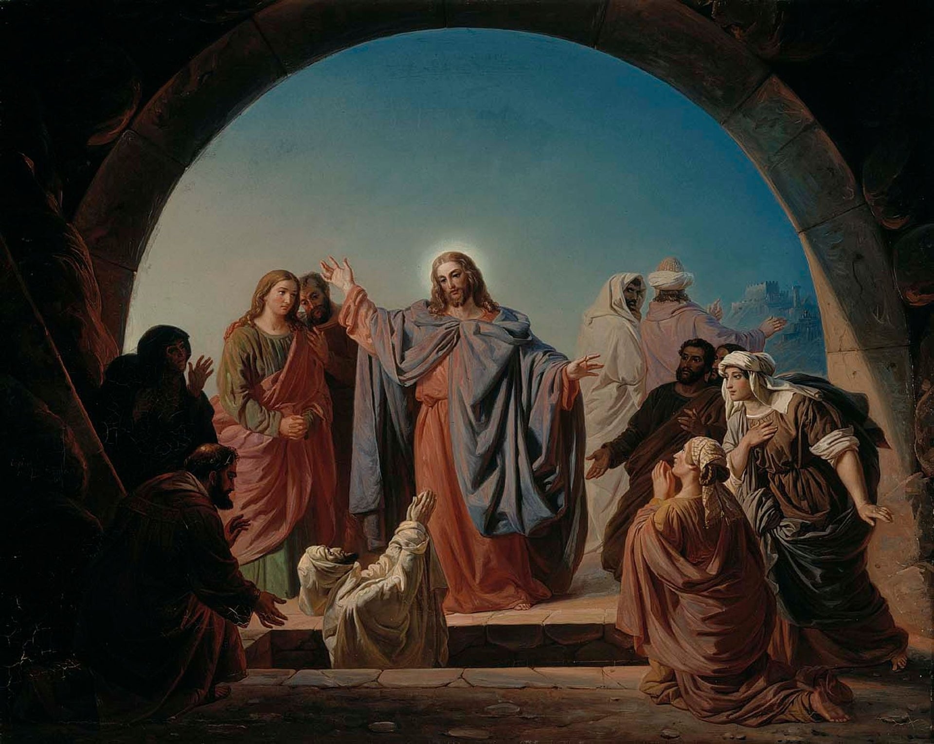 Jésus ressuscite Lazare, Robert Wilhelm Ekman, 1860