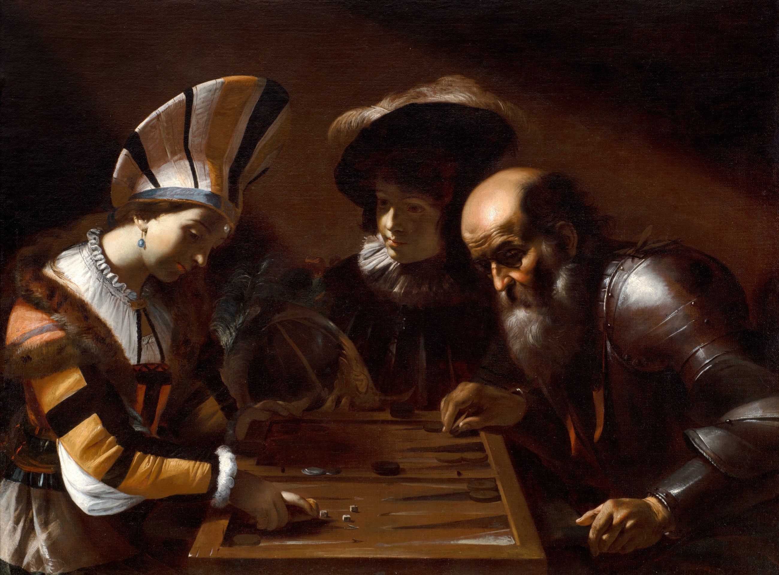 Jeu de backgammon - Mattia Preti