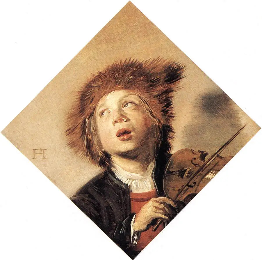 Jeune altiste - Frans Hals image 1 reproduction de peinture à l’huile