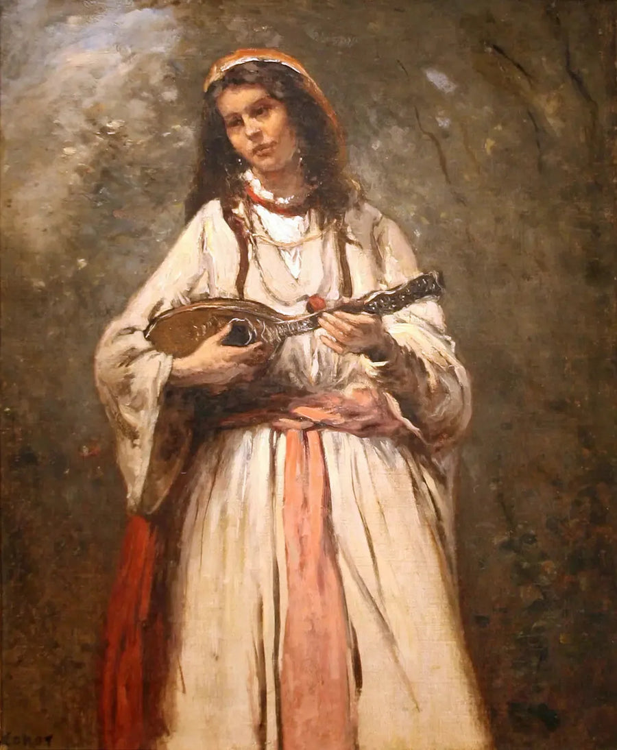 Jeune bohème à la mandoline - Jean-Baptiste Camille Corot