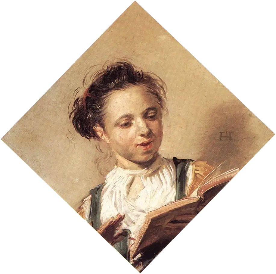 Jeune chanteuse - Frans Hals image 1 reproduction d’œuvre d’art à l’huile
