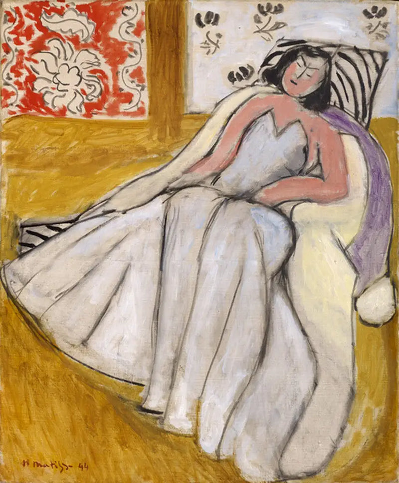 Jeune Femme à la pelisse blanche - Henri Matisse