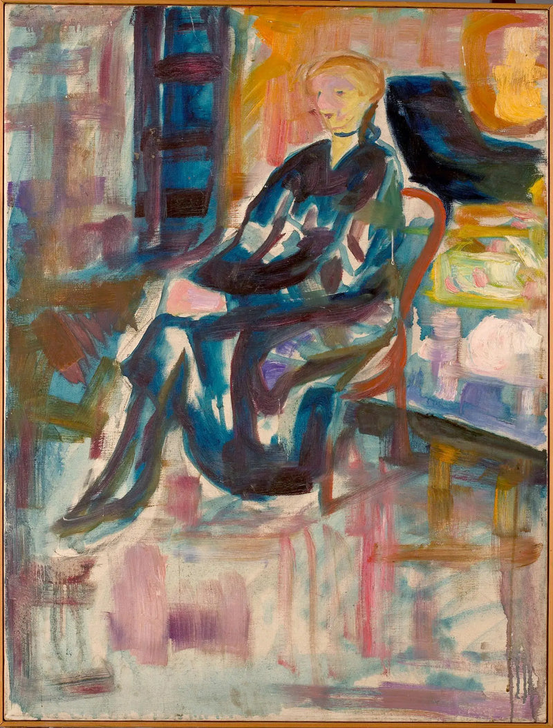 Jeune Femme assise - Edvard Munch