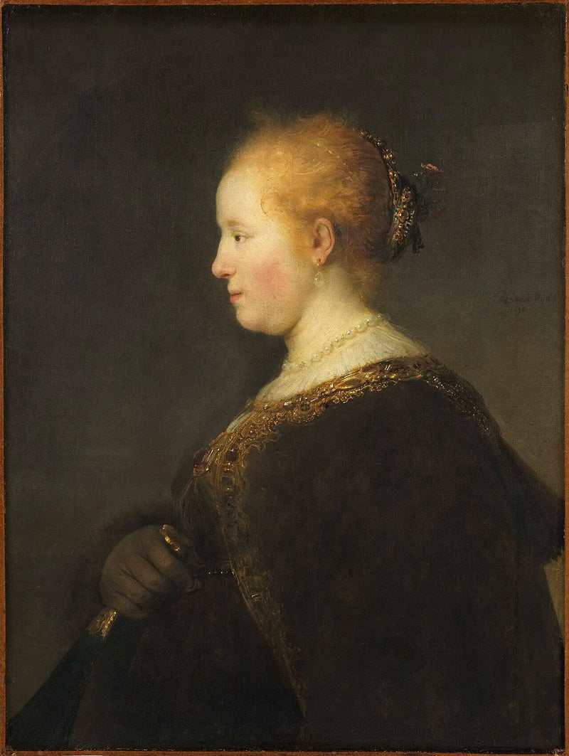 Jeune femme de profil - Rembrandt