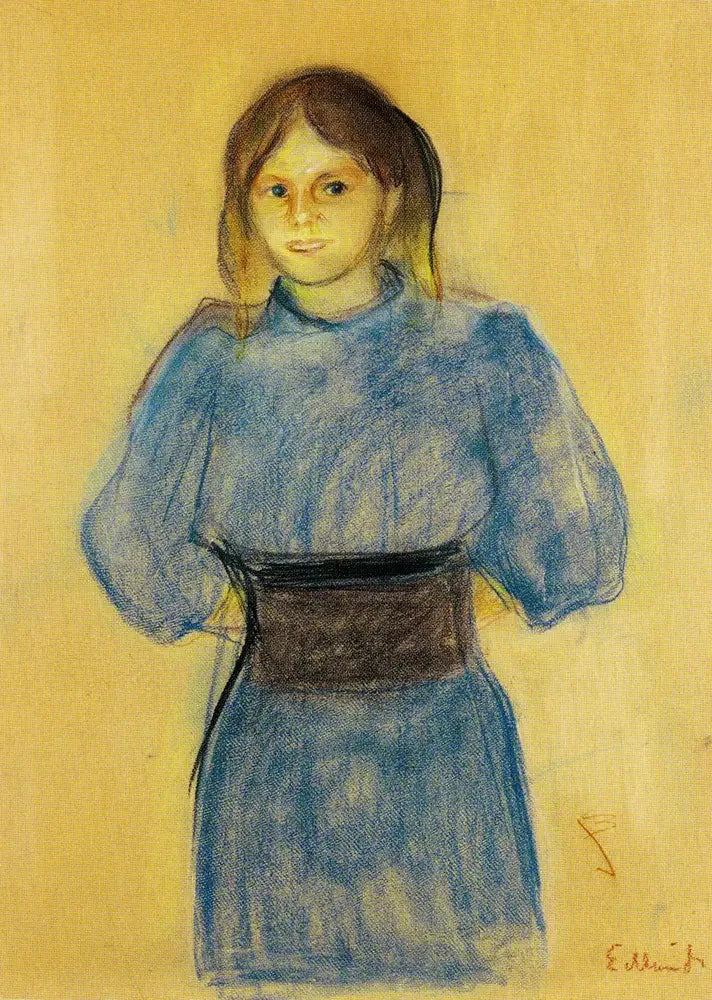 Jeune Femme en bleu - Edvard Munch