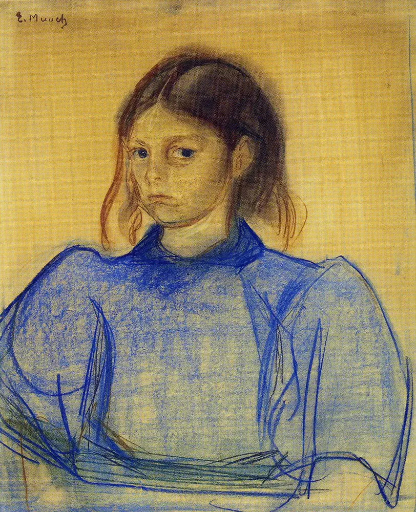 Jeune Femme en bleu - Edvard Munch