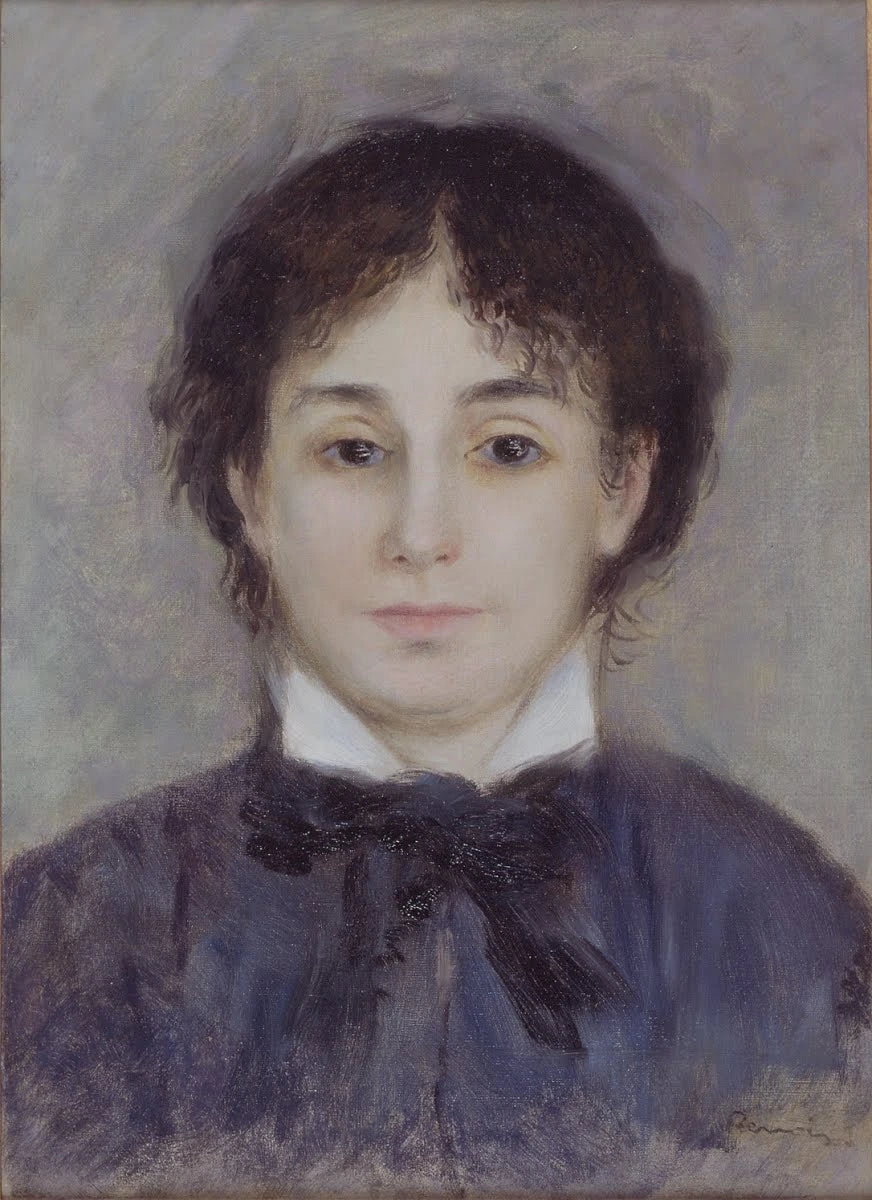 Jeune femme en bleu, vers 1876 – Pierre-Auguste Renoir