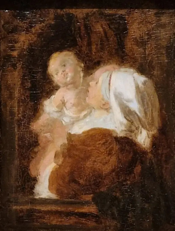 Jeune femme et enfant - Jean-Honoré Fragonard