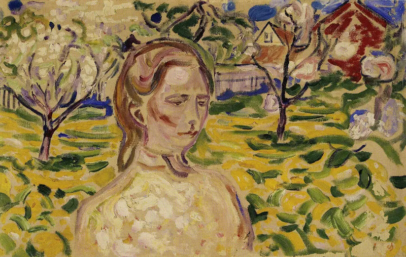 Jeune Femme et Renoncules - Edvard Munch
