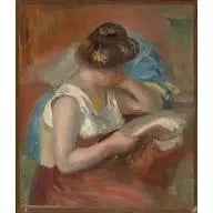 Jeune femme lisant, vers 1895 – Pierre-Auguste Renoir