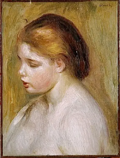 Jeune femme nue en buste - Pierre-Auguste Renoir
