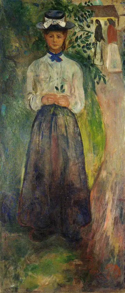 Jeune Femme parmi les plantes - Edvard Munch