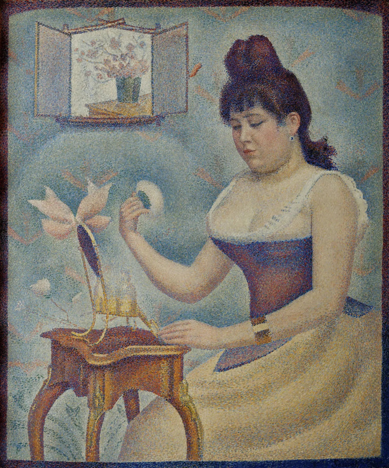 Jeune femme se poudrant - Georges Seurat