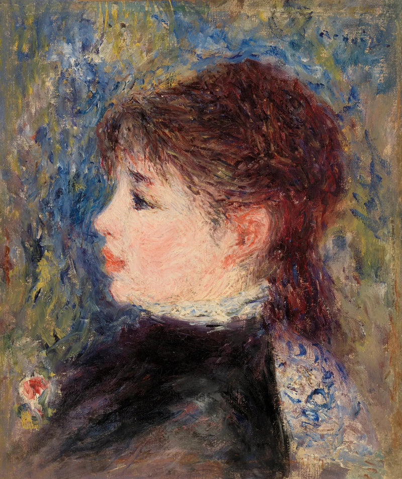 Jeune fille à la rose - Pierre-Auguste Renoir