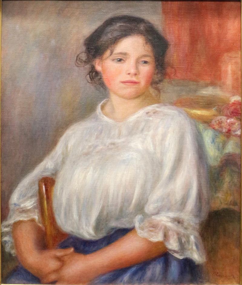 Jeune fille assise, 1909 – Pierre-Auguste Renoir