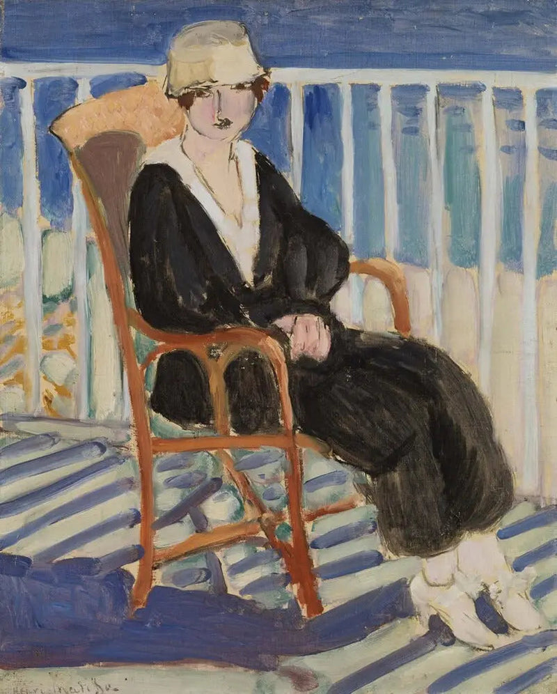 Jeune fille au balcon sur la mer - Henri Matisse