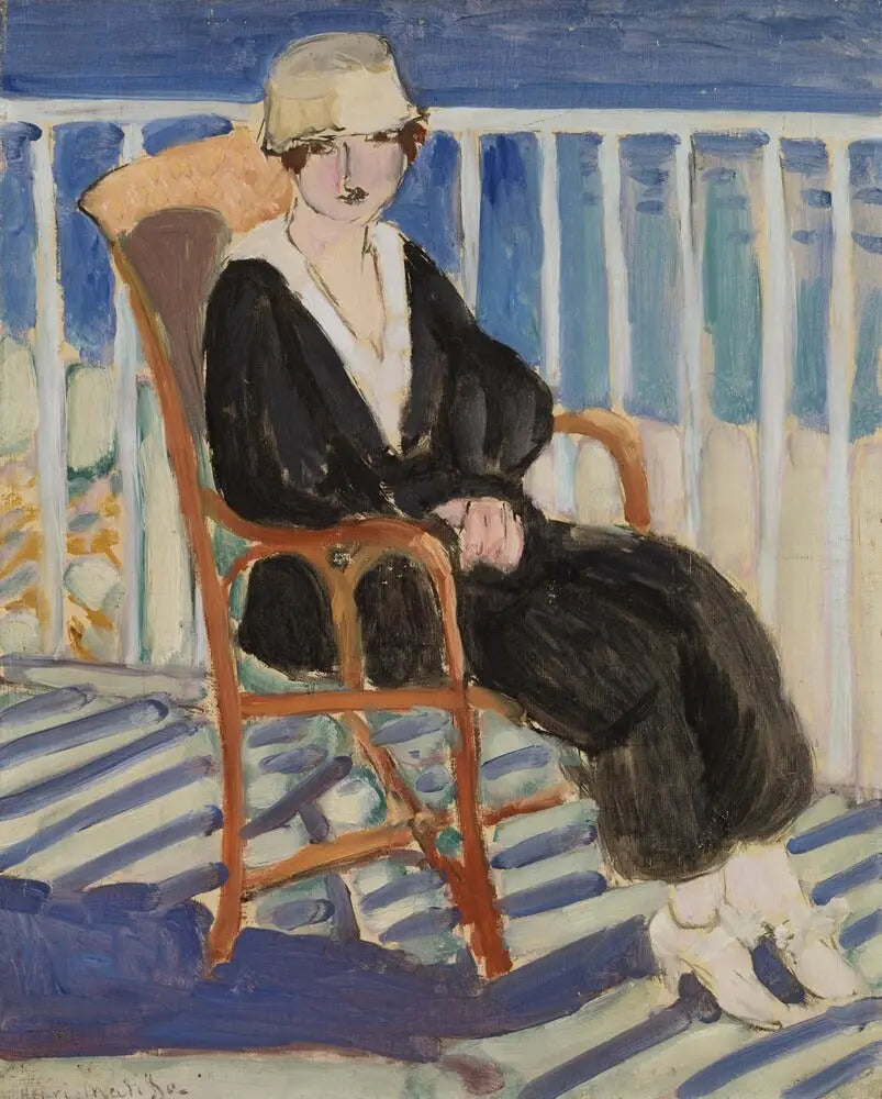 Jeune fille au balcon sur la mer - Henri Matisse
