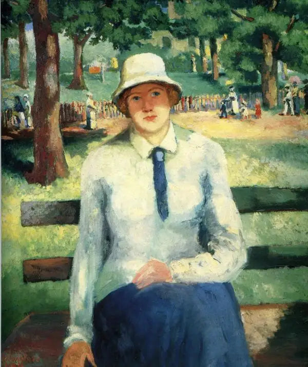 Jeune fille au chômage (fille rousse) - Kazimir Malevich