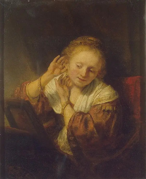Jeune Fille aux boucles d'oreilles - Rembrandt