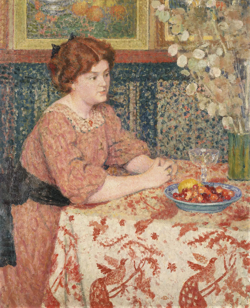 Jeune fille aux cerises - Georges Lemmen