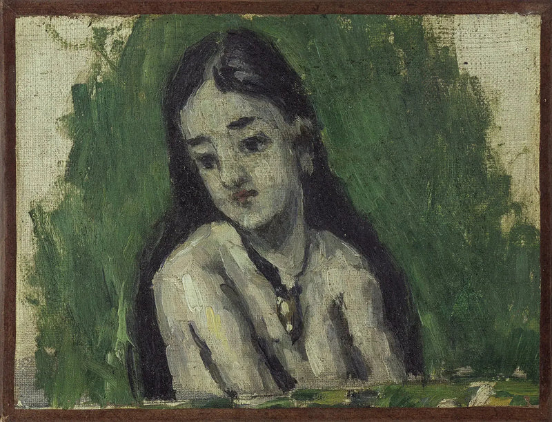 Jeune fille aux cheveux dénoués - Paul Cézanne