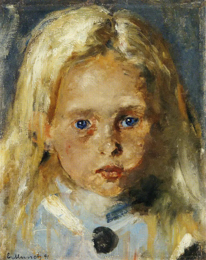 Reproduction du tableau « Jeune Fille blonde - Edvard Munch » par Alpha Reproduction en peinture à l’huile