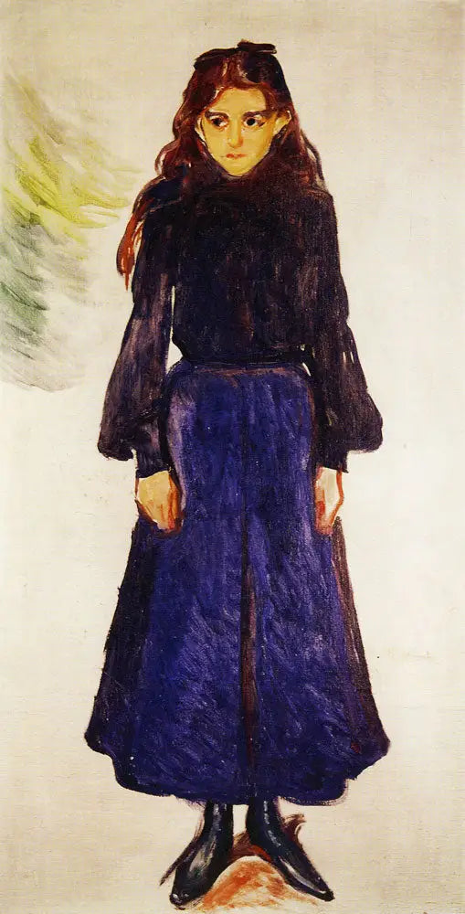 Jeune Fille en bleu - Edvard Munch