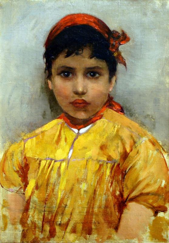 Jeune fille juive, Tunis - Willard Metcalf image 1 reproduction réalisée par Alpha Reproduction