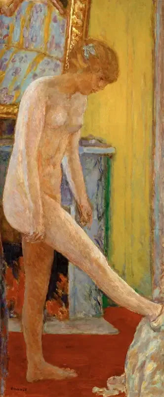 Jeune fille nue devant la cheminée - Pierre Bonnard
