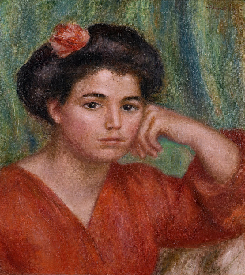 Jeune fille à la rose, 1907 – Pierre-Auguste Renoir