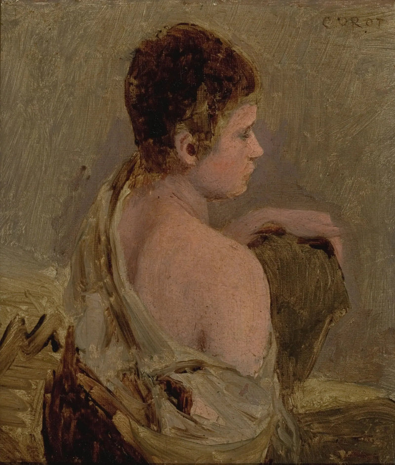 Jeune homme à l'épaule nue - Jean-Baptiste Camille Corot