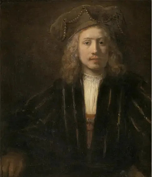 Jeune homme au bonnet orné de perles - Rembrandt