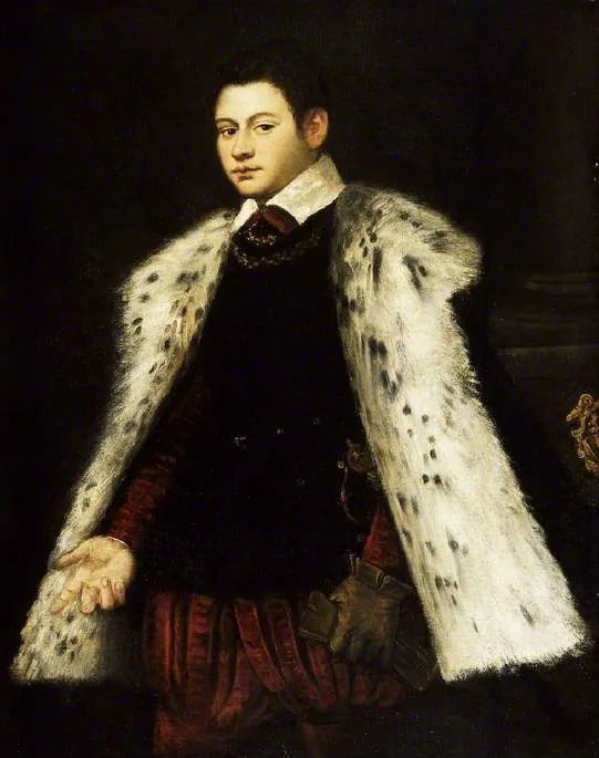 Jeune homme au manteau de fourrure, 1558 - Jacopo Tintoretto