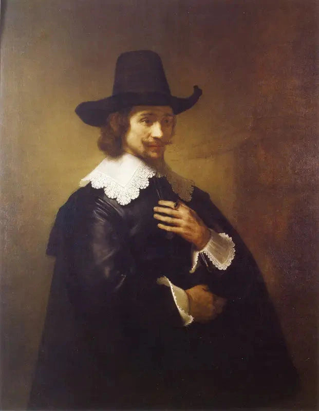 Jeune homme au chapeau à larges bords – atelier de Rembrandt, 1643